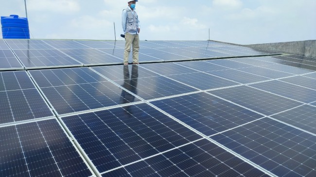 Lắp đặt hệ thống điện năng lượng mặt trời 25KW 3 pha tại Thị trấn LIM